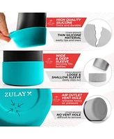 Zulay Kitchen Silicone Protector Boots for Wide and Narrow Mouth Water Bottles