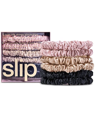 Slip 6-Pc. Pure Silk Skinny Scrunchies Set