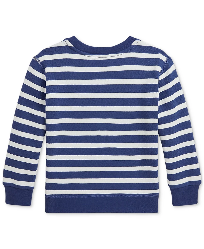 Polo Ralph Lauren Toddler & Little Boys Striped Bear Fleece Sweatshirt