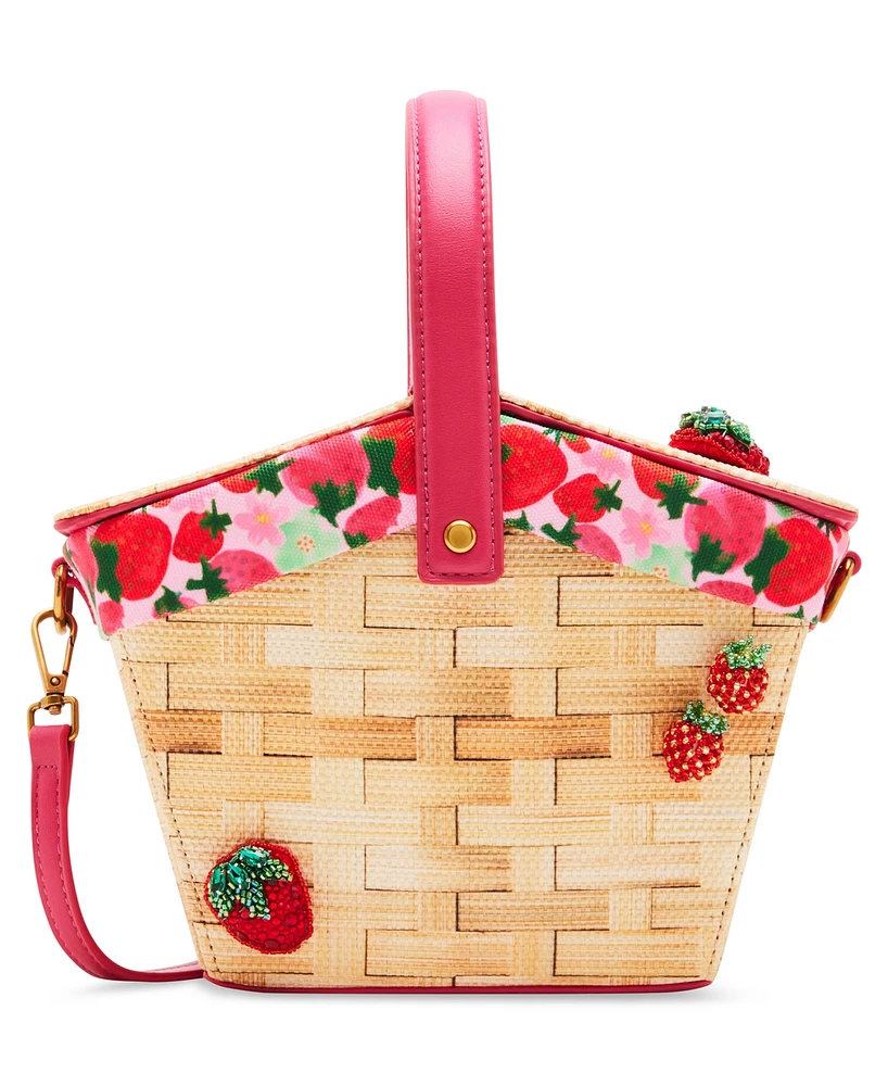 Betsey Johnson Fresh N Fruity Picnic Basket Crossbody