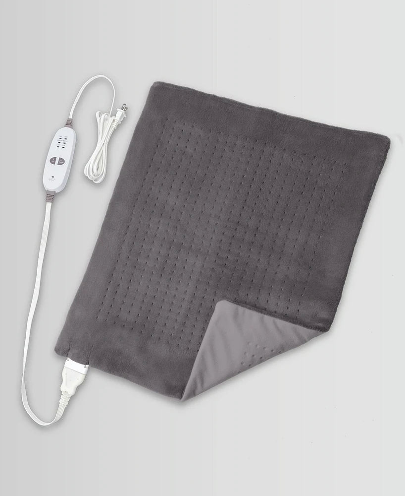 Sharper Image Calming Heat Massaging Weighted Heating Pad Xxl - Wide Wrap