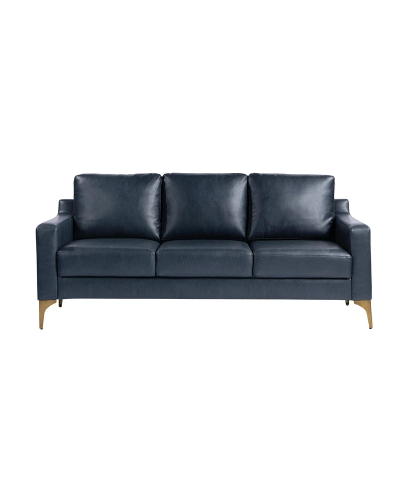 Serta 78"W Faux Leather Francis Sofa