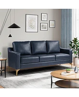 Serta 78"W Faux Leather Francis Sofa