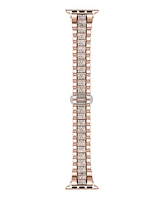 Posh Tech Women's Kristina Rose Gold Stainless Steel Band for Apple Watch Size-42mm,44mm,45mm,49mm
