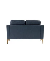 Serta 55.5"W Faux Leather Francis Loveseat