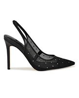 Nine West Women's Feather Pointy Toe Slingback Dress Pumps