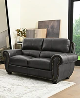 Arther 64" Leather Traditional Loveseat