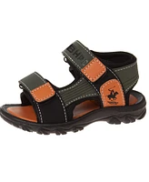 Beverly Hills Polo Club Toddler Double Hook and Loop Sandals