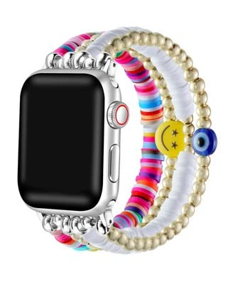 Posh Tech Unisex Bestie Beaded Band For Apple Watch Collection