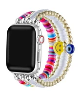 Posh Tech Unisex Bestie Beaded Band For Apple Watch Collection