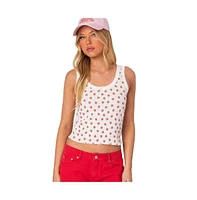 Edikted Women's Berry Cool Printed Tank Top