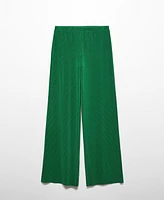 Mango Women's Pleated Palazzo Pants