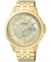 Citizen Men's Gold-Tone Stainless Bracelet Watch 41mm BF2013