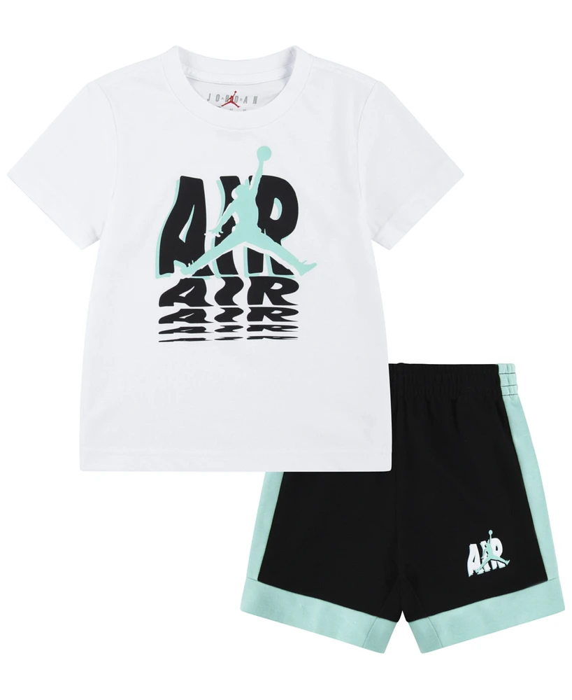 Jordan Little Boys Galaxy Tee and Shorts Set