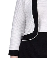 Ny Collection Missy 3/4 Sleeve Textured Knit 2 Piece Dress Set