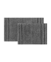 Vera Wang Eden Solid Reversible 2 Piece Bath Rug Set