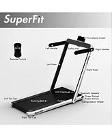 Sugift 2.25HP 2 in 1 Folding Treadmill with App Speaker Remote Control