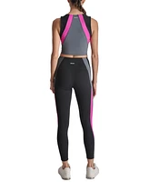 Dkny Sport Women's High-Rise Colorblocked 7/8 Leggings