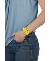 Versus Versace Men's Tokyo Silicone Date Quartz Yellow Silicone Strap 43mm