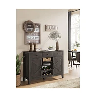 Slickblue Farmhouse Buffet Cabinet with Wine Rack