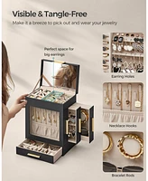 Slickblue 5-layer Jewelry Organiser With 3 Side Drawers