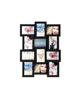 Slickblue Picture Frames for 12 Photos Collage Display with Glass Front Multiple Images