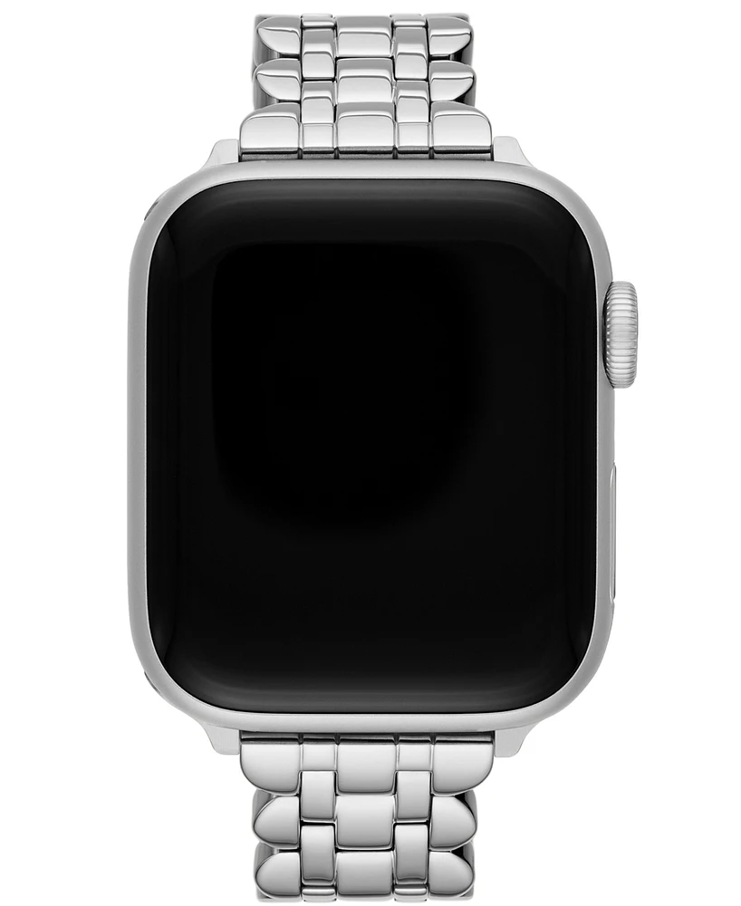 Kate Spade New York Women's Silver Stainless Steel Band for Apple Watch, 42,44,45,49mm