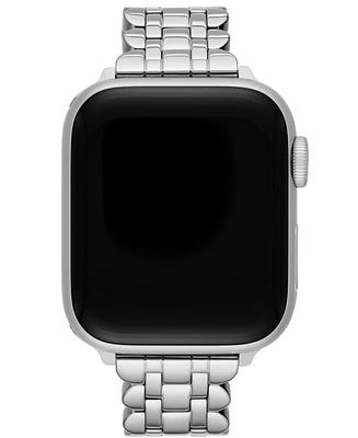 Kate Spade New York Women's Silver Stainless Steel Band for Apple Watch, 42,44,45,49mm