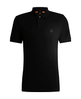 Boss by Hugo Men's Logo Patch Stretch-Cotton Slim-Fit Polo Shirt