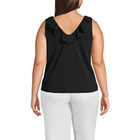 Lands' End Plus Lightweight Jersey Tank Top