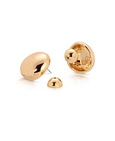 Ettika Polished Pebble Stud Earrings