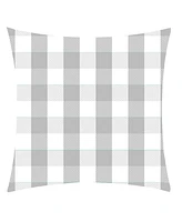 Evergreen Home Sweet Home Plaid Outdoor Pillow Cover