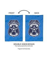 Evergreen Police Department Applique Garden Flag, 12.5 x 18 inches