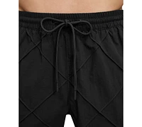 Dkny Men's Diamond Pintuck Performance 5" Volley Shorts