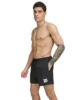 Dkny Men's Core Logo Stretch 5" Volley Shorts