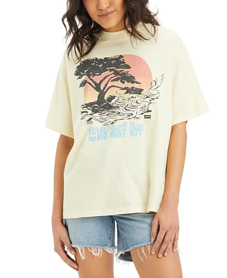 Levi's Women's Cotton Graphic-Print Short Stack Tee