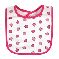 Little Treasure Baby Girl Cotton Bibs, Love Brunch, One Size