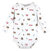 Hudson Baby Baby Girls Hudson Cotton Long-Sleeve Bodysuits