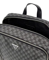 Guess Men's Jet Set Checker Logo Compact Bag