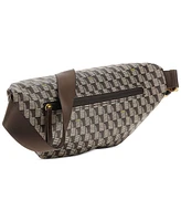 Guess Men's Jet Set Checker Logo Belt Bag