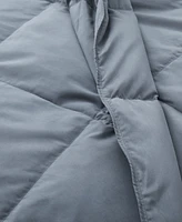 Unikome Lightweight White Goose Down Feather Fiber Comforter