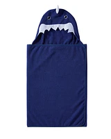 Kate Aurora Complete 5 Piece Juvi Sharks Themed Fabric Shower Curtain Bathroom Set