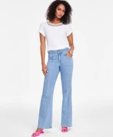 I.n.c. International Concepts Women's High-Rise Flared Jeans, Created for Macy's