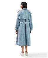 Belle & Bloom Women's Wild Skies Denim Trench Coat