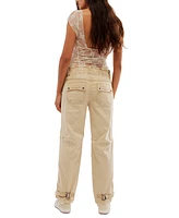 Free People Women's Can't Compare Mid-Rise Slouch Pants