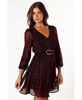 Glimmer Long Sleeve Mini Dress