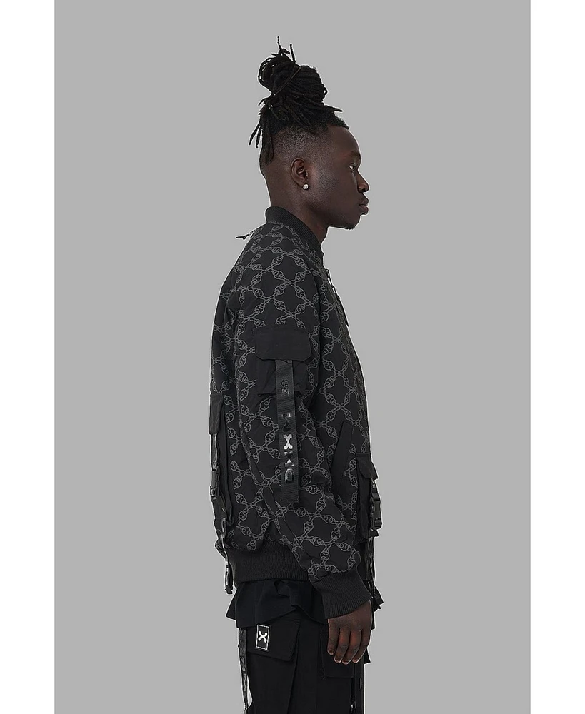Dxxmlife Men's L-4 A Chain Gang Bomber Jacket