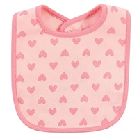 Hudson Baby Infant Girl Cotton Bibs, Sweet Bunny, One Size