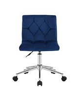 Glamour Home 34.25" Amali Fabric, Metal Task Chair