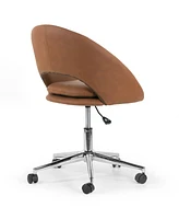 Glamour Home 34.75" Aura Polyester, Metal Task Chair